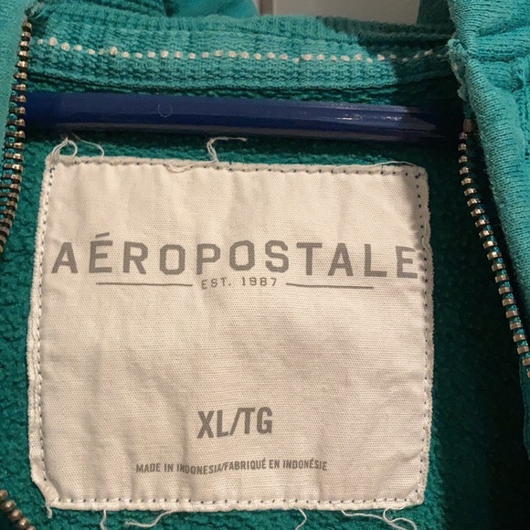 Aeropostale Teal Green Juniors Size XL hoodie - Picture 3 of 8